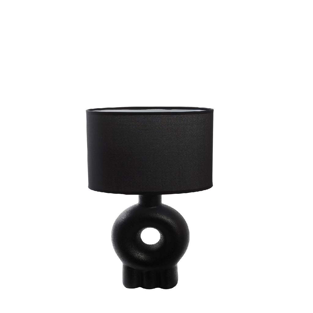 Φωτιστικό Επιτραπέζιο Κεραμικό Μαύρο ESPIEL 26x16x41εκ. HAP310 (Υλικό: Κεραμικό, Χρώμα: Μαύρο) - ESPIEL - HAP310