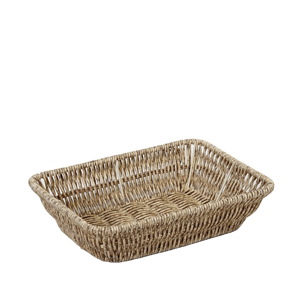 Ψωμιέρα Ψάθινη Μπεζ ESPIEL 24x16x6εκ. KOD102 (Υλικό: Ψάθινο, Χρώμα: Μπεζ) - ESPIEL - KOD102