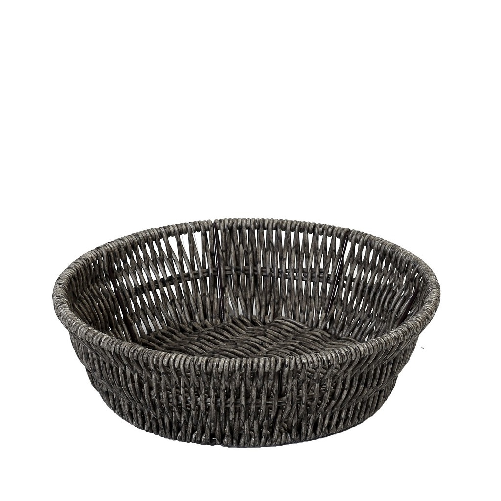 Ψωμιέρα Ψάθινη Γκρι ESPIEL 25x25x7εκ. KOD204 (Υλικό: Ψά