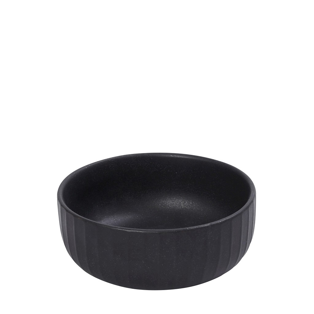 Μπωλ Σερβιρίσματος Χειροποίητο Stoneware Black Mat Gobi