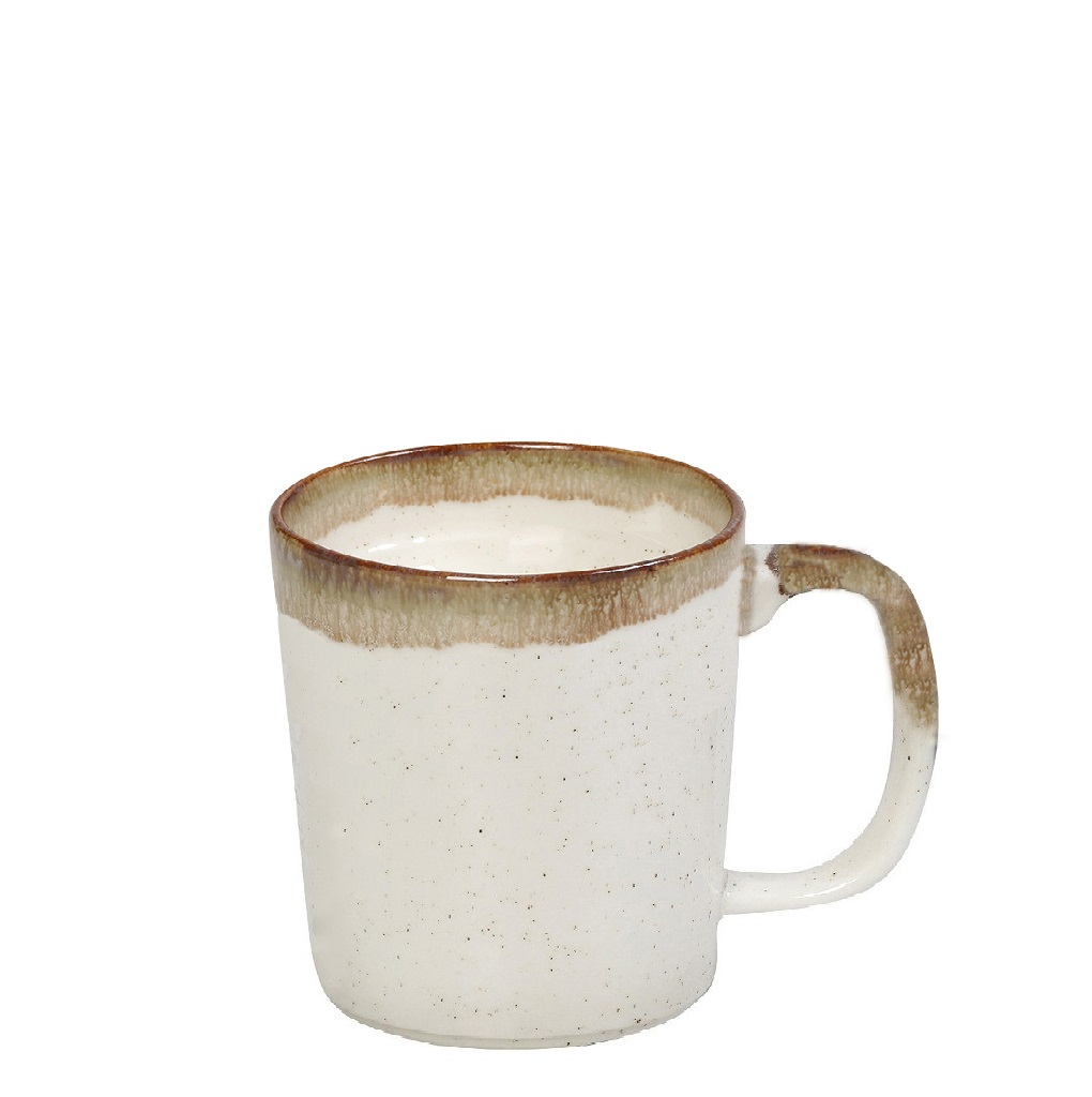 ESPIEL Κούπα Πορσελάνης Reactive Beige Essentials ESPIEL 310ml-8,5x11,5x9εκ. OWQ106K6 (Σετ 6 Τεμάχια) (Υλικό: Πορσελάνη, Χρώμα: Μπεζ) - ESPIEL - OWQ106K6