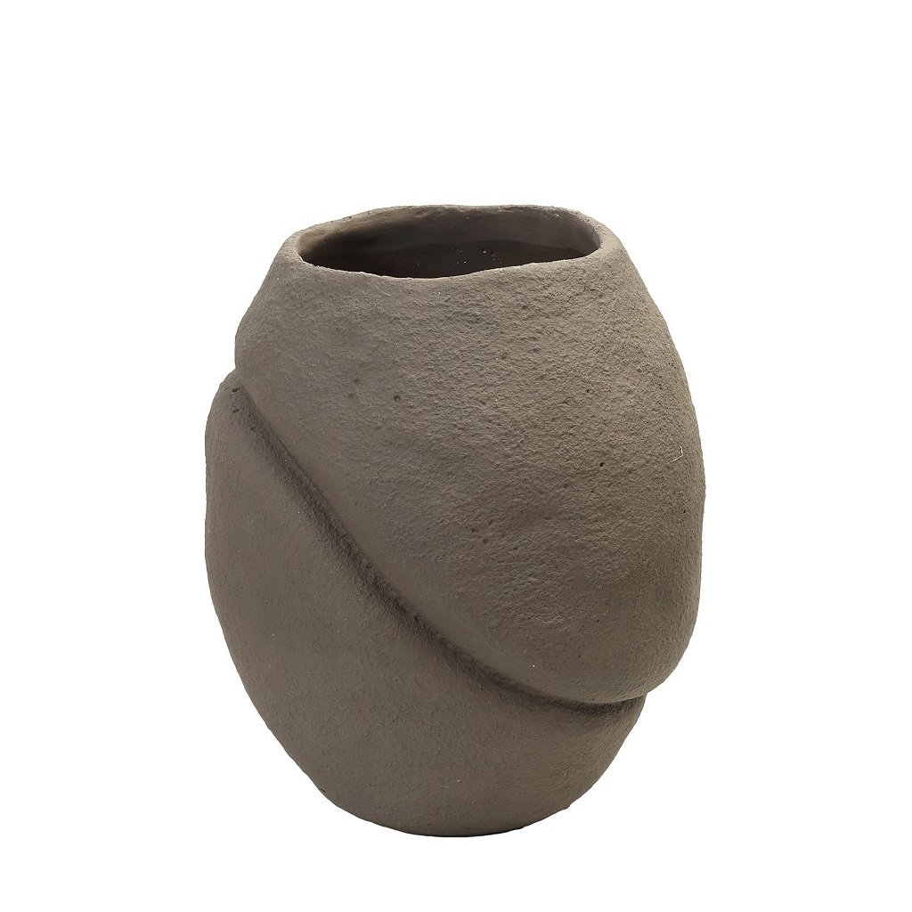 Βάζο Τσιμεντένιο Γκρι ESPIEL 25x25x30εκ. RAH104 (Υλικό: