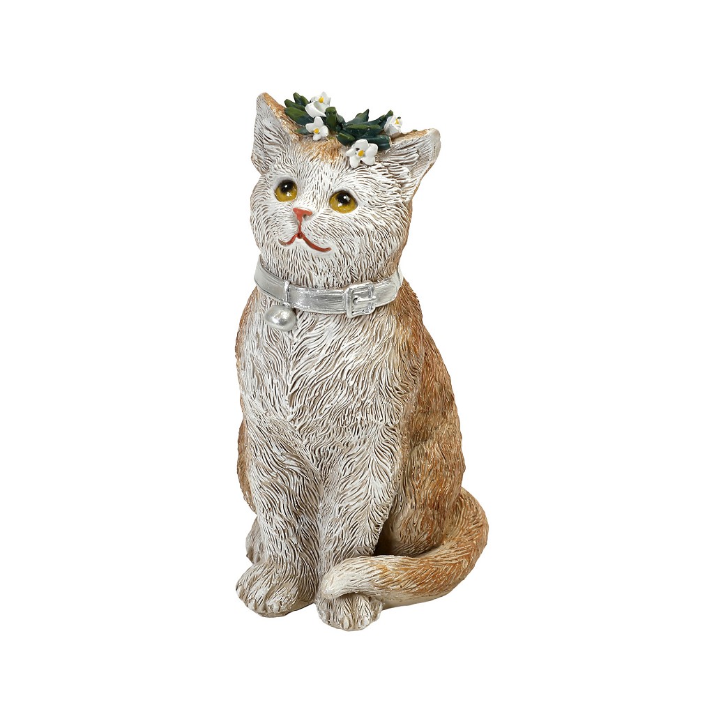 Διακοσμητικά Επιτραπέζια 24home - ΣΗΜΑΝΤΙΚΟ: Σε περίπτωση διαφοράς τιμής από το κατάστημα ισχύει παντα και μόνο η τιμή του καταστήματος Διακοσμητική Επιτραπέζια Γάτα Polyresin Μπεζ ESPIEL 8x6