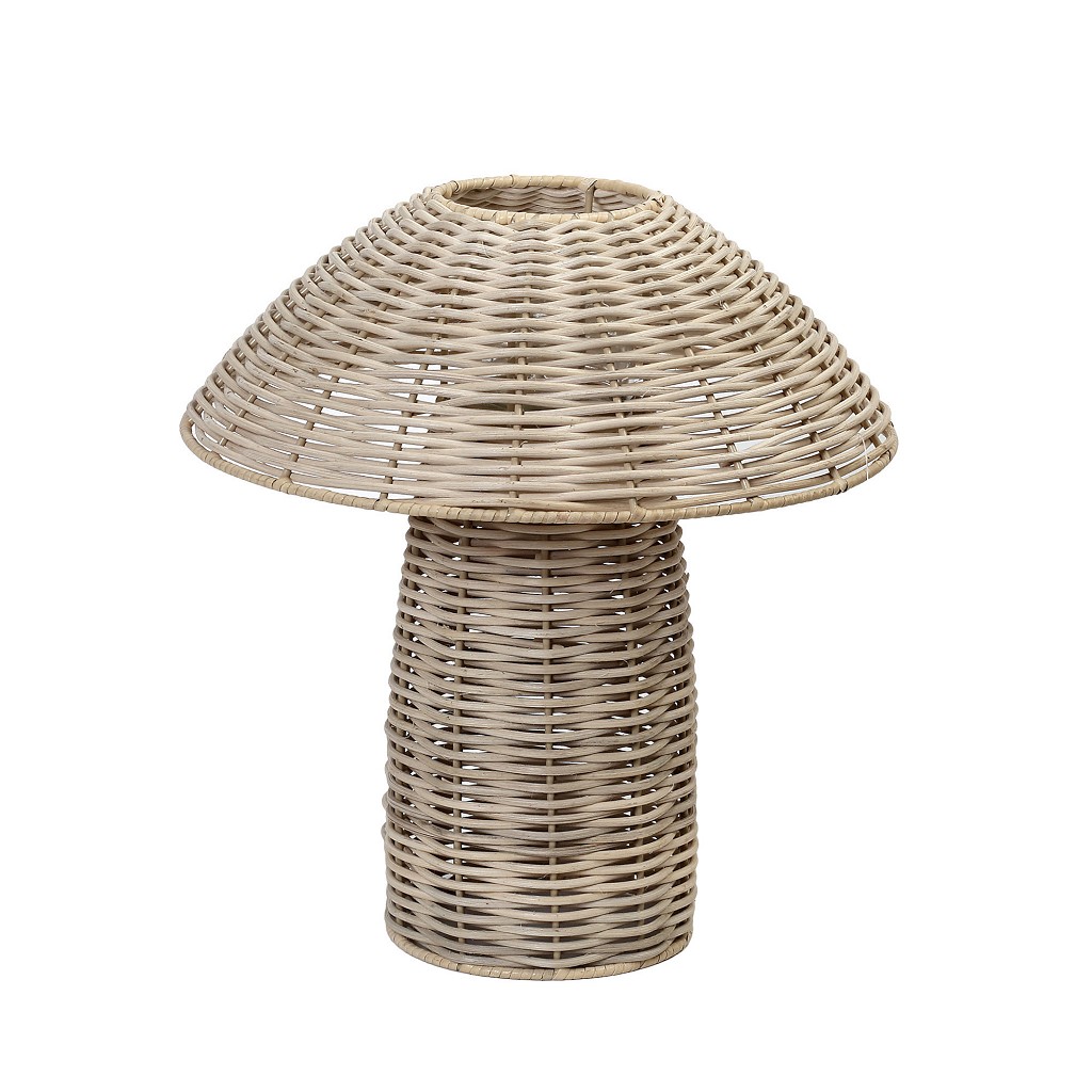 Φανάρι Ραττάν Μπεζ Μανιτάρι ESPIEL 32x35εκ. KAD104 (Χρώ