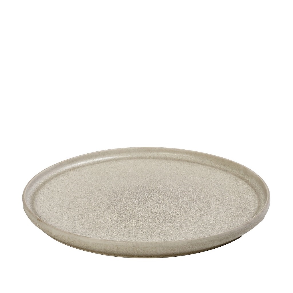 Πιάτο Ρηχό Φαγητού Stoneware Μπεζ ESPIEL Noah Nordic 28