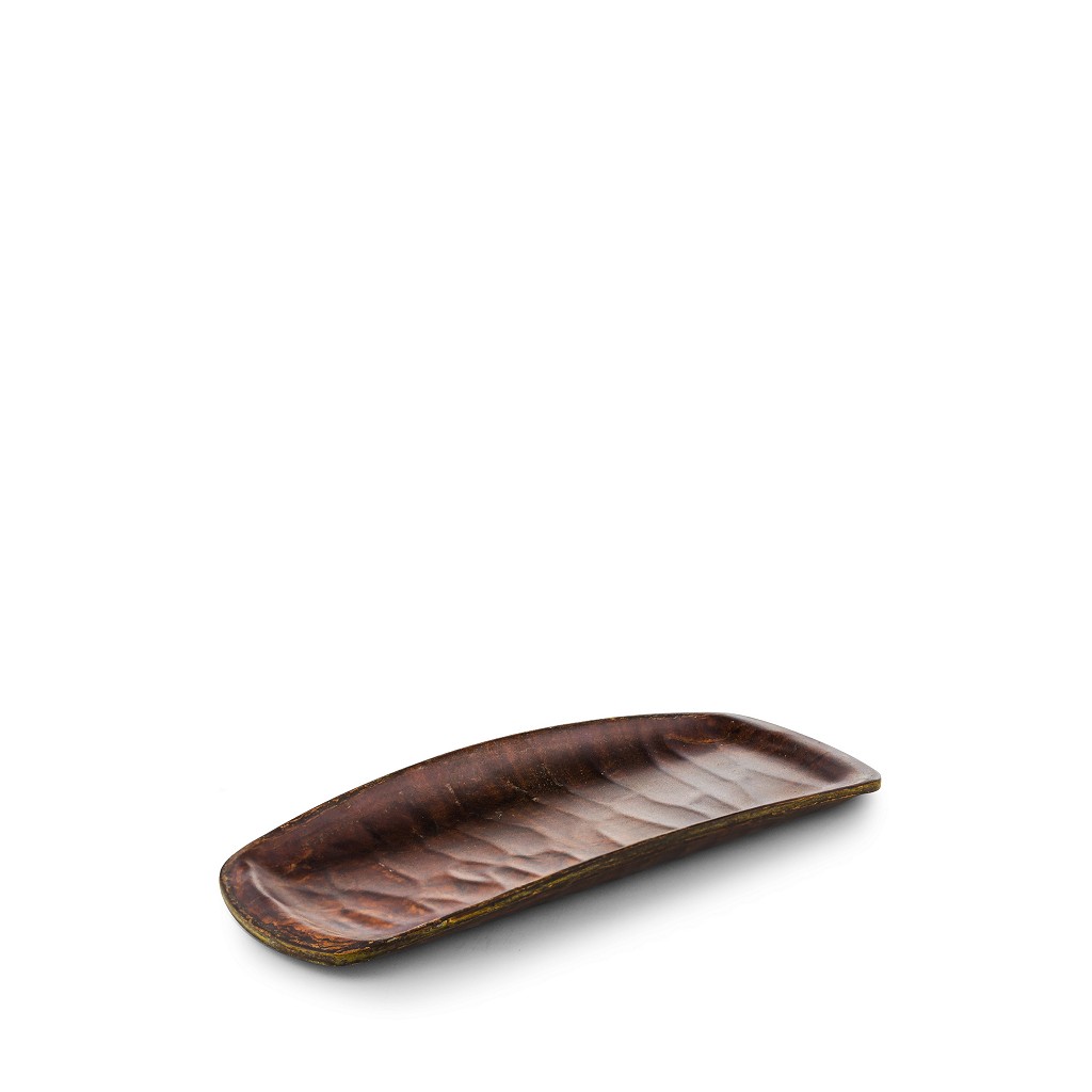 Πιατέλα Σερβιρίσματος Γόνδολα Μελαμίνης Chestnut Hybrid ESPIEL 20,5x8,5x2εκ. HWD782K72-6 (Σετ 6 Τεμάχια) (Υλικό: Μελαμίνη) - ESPIEL - HWD782K72-6