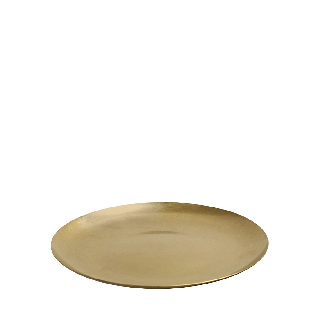 Υαλικά 24home - ΣΗΜΑΝΤΙΚΟ: Σε περίπτωση διαφοράς τιμής από το κατάστημα ισχύει παντα και μόνο η τιμή του καταστήματος Πιάτο Ρηχό Ανοξείδωτο 18/10 Χρυσό Snow ESPIEL 19x19x1εκ