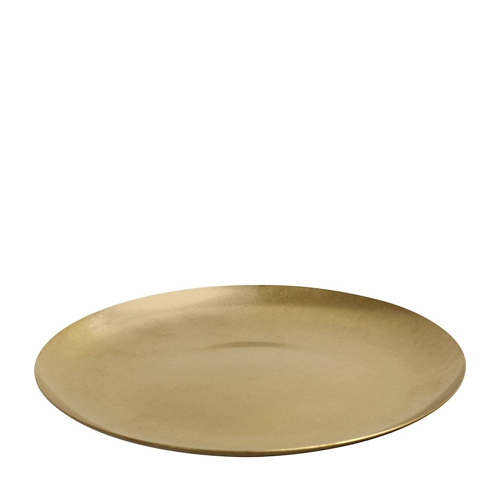 Πιάτο Ρηχό Ανοξείδωτο 18/10 Χρυσό Snow ESPIEL 30x30x1,5