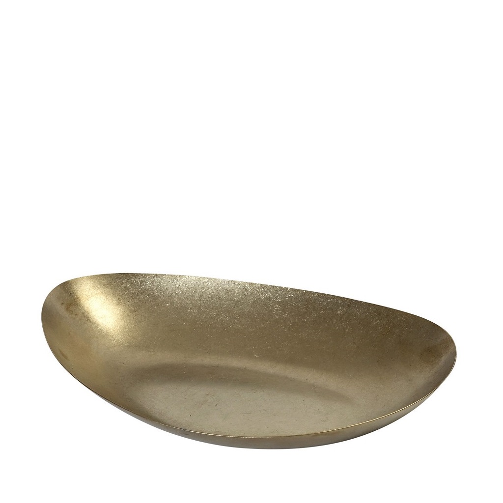 Πιάτο Βαθύ Τριγωνικό Ανοξείδωτο 18/10 Χρυσό Snow ESPIEL