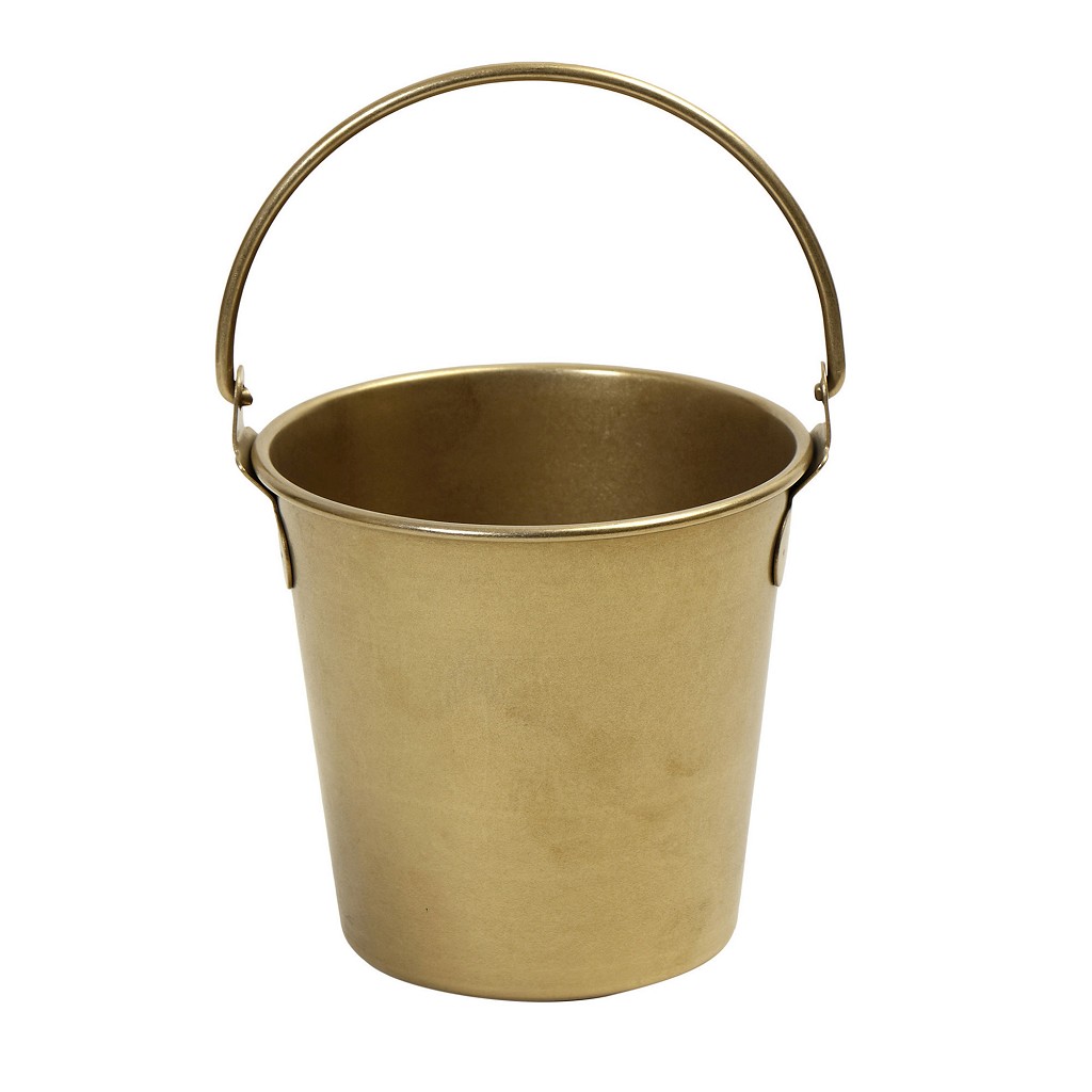 Παγοδοχείο Κουβαδάκι Ανοξείδωτο 18/10 Χρυσό Snow ESPIEL