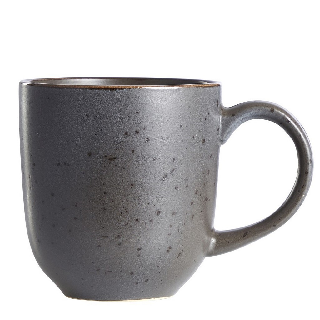 Κούπα Stoneware Grey Reactive Glaze 360ml-9,2x13,3x10εκ. Day ESPIEL SCH75565K12 (Σετ 12 Τεμάχια) (Χρώμα: Γκρι, Υλικό: Stoneware) - ESPIEL - SCH75565K12