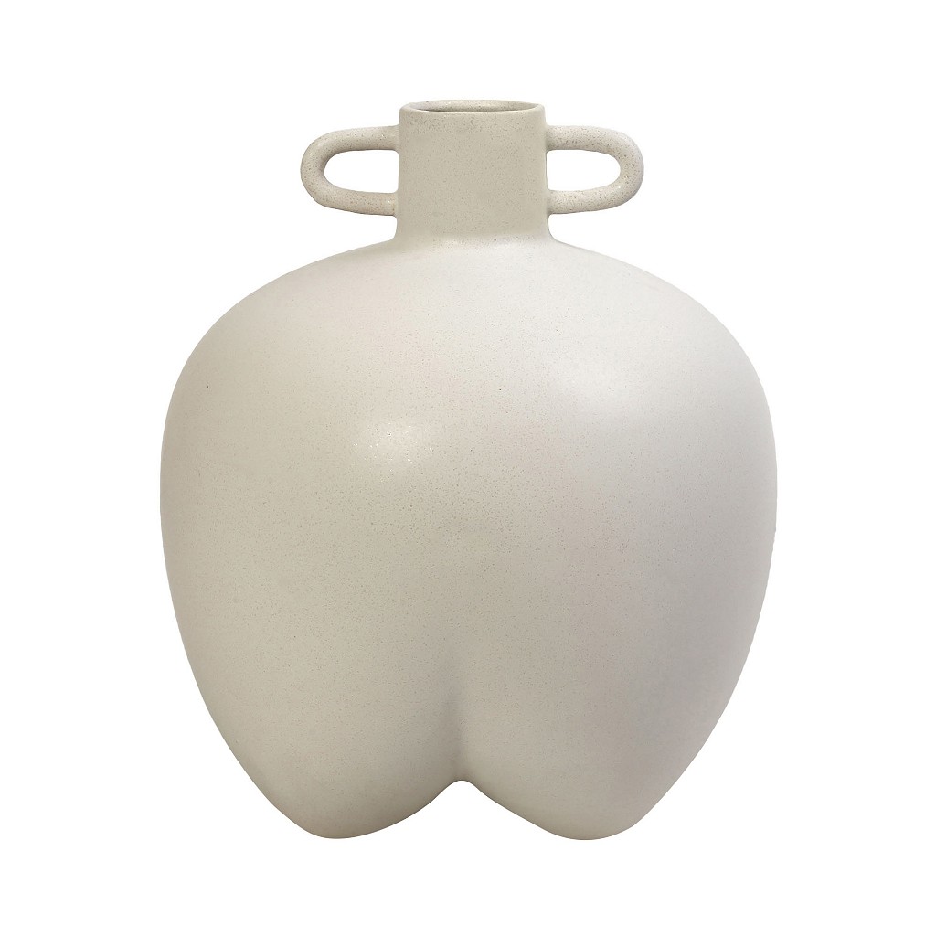 Βάζο Κεραμικό Λευκό ESPIEL 27x27x31εκ. TAS224 (Υλικό: Κ