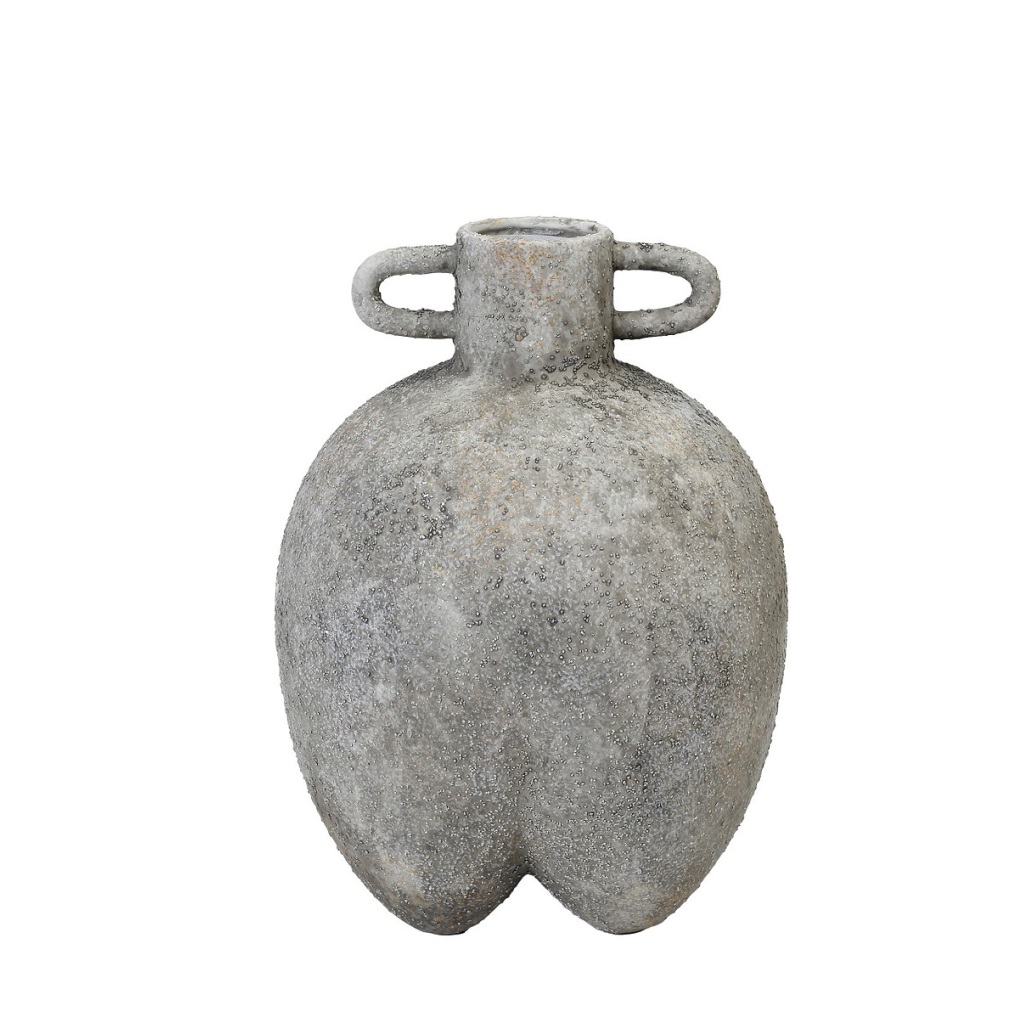 Βάζο Κεραμικό Γκρι ESPIEL 18,7x18,7x25,5εκ. TAS227 (Υλι