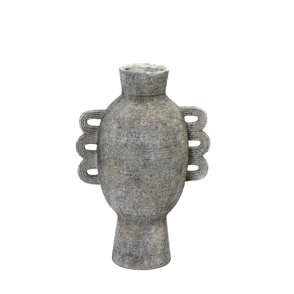 Βάζο Κεραμικό Γκρι ESPIEL 15,5x15,5x21εκ. TAS232 (Υλικό