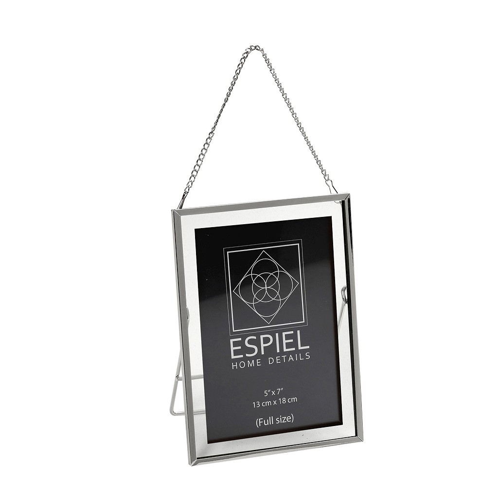 ESPIEL - ΣΗΜΑΝΤΙΚΟ: Σε περίπτωση διαφοράς τιμής από το κατάστημα ισχύει παντα και μόνο η τιμή του καταστήματος Κορνίζα Μεταλλική Ασημί ESPIEL 20x25εκ. FAM720 (Υλικό: