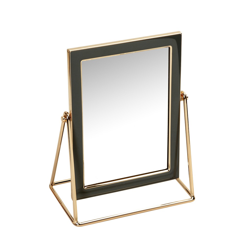 Καθρέπτης Επιτραπέζιος Μεταλλικός Χρυσός-Γκρι ESPIEL 16