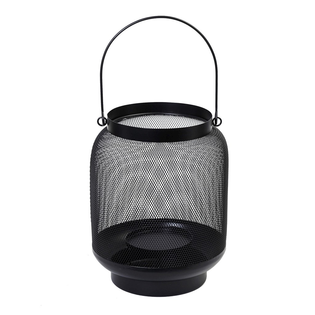 Φανάρι Μεταλλικό Μαύρο Δ20x25εκ. ESPIEL ATG108 (Υλικό: 