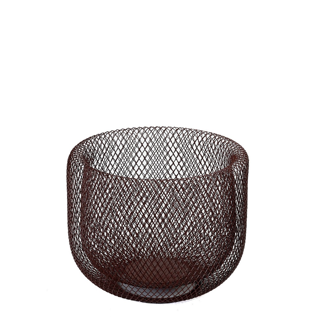 ESPIEL - ΣΗΜΑΝΤΙΚΟ: Σε περίπτωση διαφοράς τιμής από το κατάστημα ισχύει παντα και μόνο η τιμή του καταστήματος Καλάθι Μεταλλικό Κεραμιδί 20,5x16,5εκ. ESPIEL ATG117 (Υ