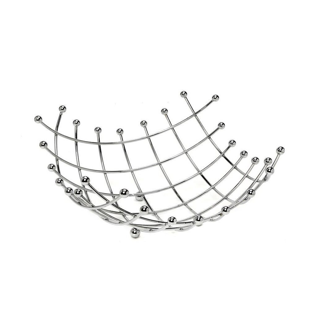 ESPIEL Φρουτιέρα Μεταλλική Inox Τετράγωνη ESPIEL 32x13εκ. MTT113 (Υλικό: Μεταλλικό, Χρώμα: Inox) - ESPIEL - MTT113