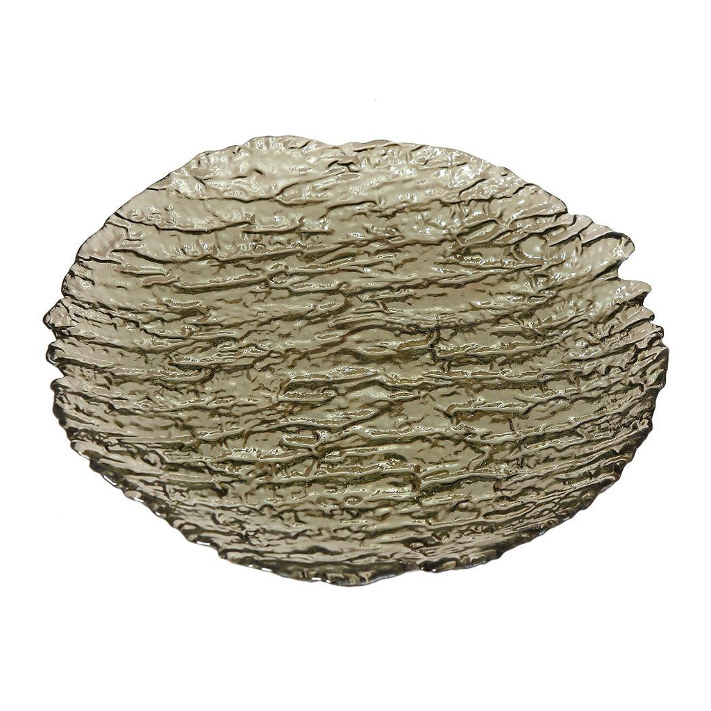 ESPIEL - ΣΗΜΑΝΤΙΚΟ: Σε περίπτωση διαφοράς τιμής από το κατάστημα ισχύει παντα και μόνο η τιμή του καταστήματος Πιάτο Μεγάλο Γυάλινο Ανθρακί 32εκ. ESPIEL Ramos HOR1127