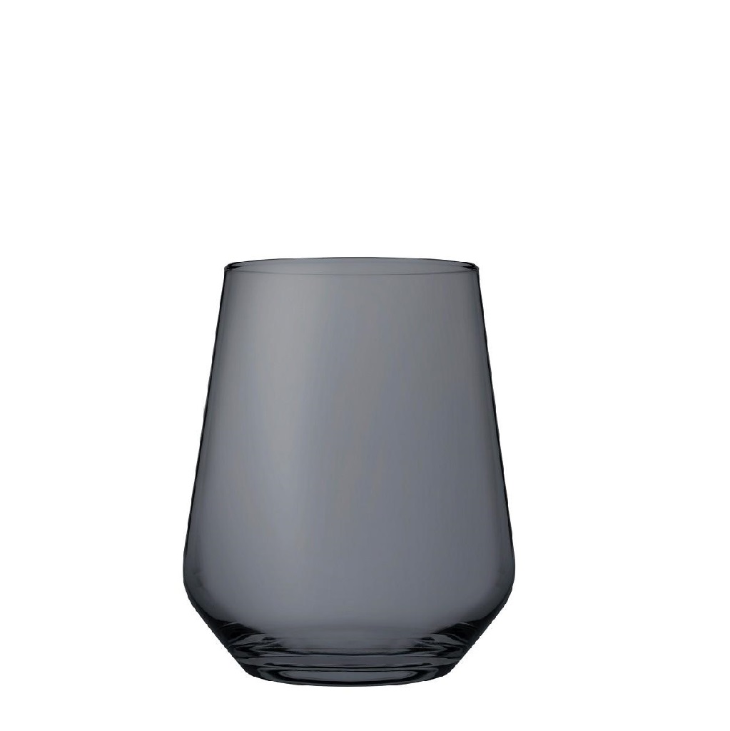 ESPIEL Ποτήρι Ουίσκυ Γυάλινο Smoke Allegra ESPIEL 425ml-8,9x11εκ. SP41536K6S (Σετ 6 Τεμάχια) (Υλικό: Γυαλί, Χρώμα: Γκρι, Μέγεθος: Σωλήνας) - ESPIEL - SP41536K6S