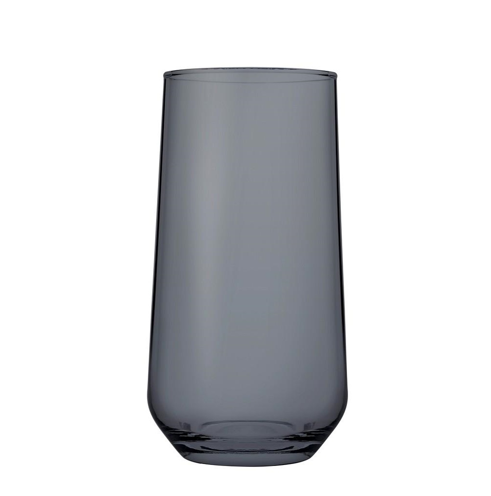 ESPIEL Ποτήρι Νερού Γυάλινο Smoke Allegra ESPIEL 470ml-7,8x14,8εκ. SP420015K6S (Σετ 6 Τεμάχια) (Υλικό: Γυαλί, Χρώμα: Γκρι, Μέγεθος: Σωλήνας) - ESPIEL - SP420015K6S