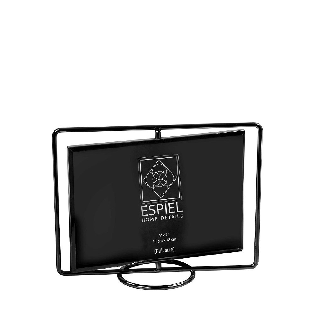 ESPIEL - ΣΗΜΑΝΤΙΚΟ: Σε περίπτωση διαφοράς τιμής από το κατάστημα ισχύει παντα και μόνο η τιμή του καταστήματος Κορνίζα Μεταλλική Μαύρη 13x1,5x18εκ. ESPIEL FAM550 (Υλι