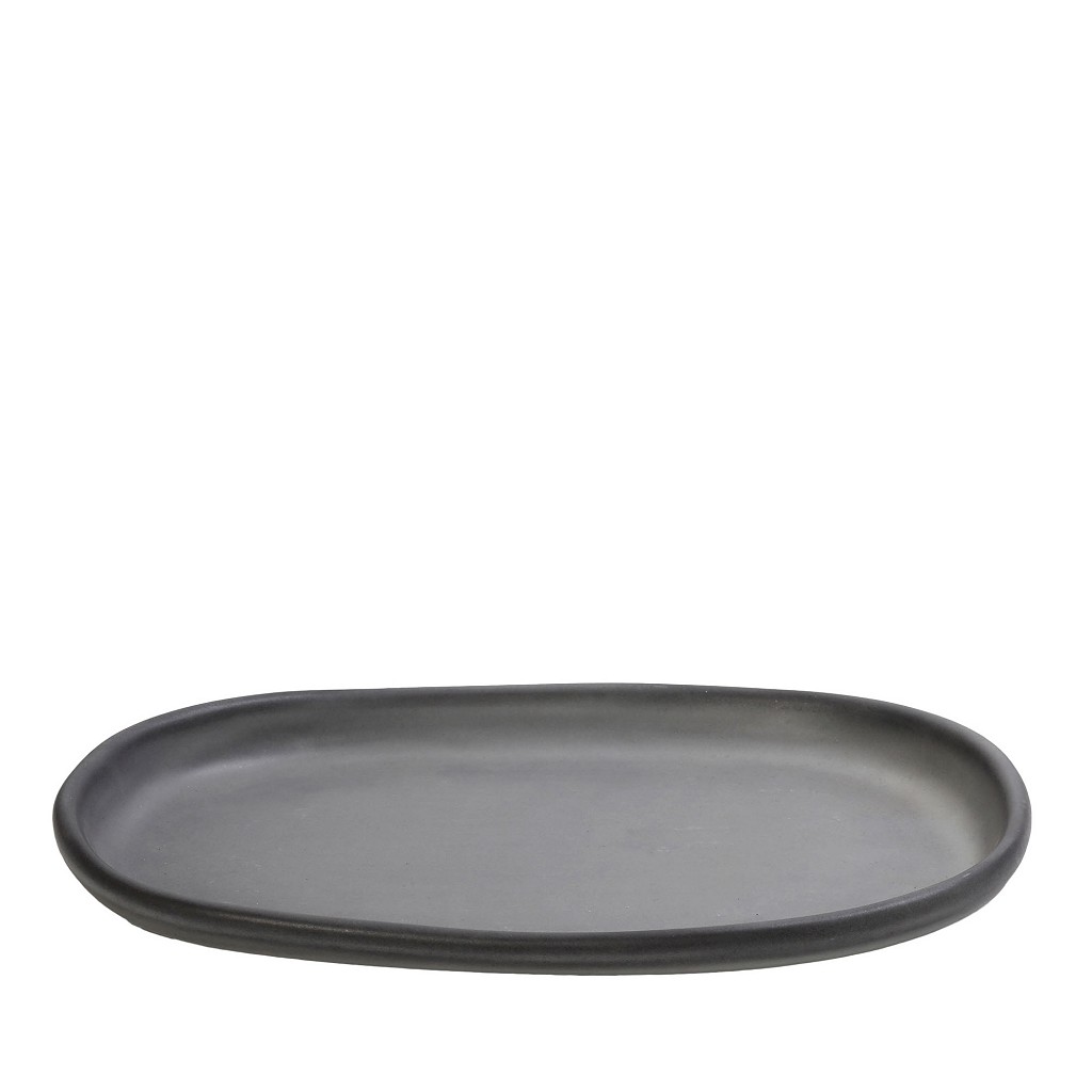 ESPIEL Πιάτο Φαγητού Οβάλ Stoneware Γκρι Canyon 31x19x2,8εκ. ESPIEL GMT403K2 (Σετ 2 Τεμάχια) (Χρώμα: Γκρι, Υλικό: Stoneware) - ESPIEL - GMT403K2