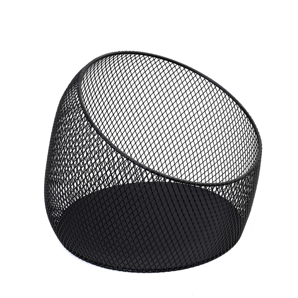Καλάθι Μεταλλικό Στρογγυλό Μαύρο 28x28x22εκ. ESPIEL HOT1006 (Υλικό: Μεταλλικό, Χρώμα: Μαύρο) - ESPIEL - HOT1006