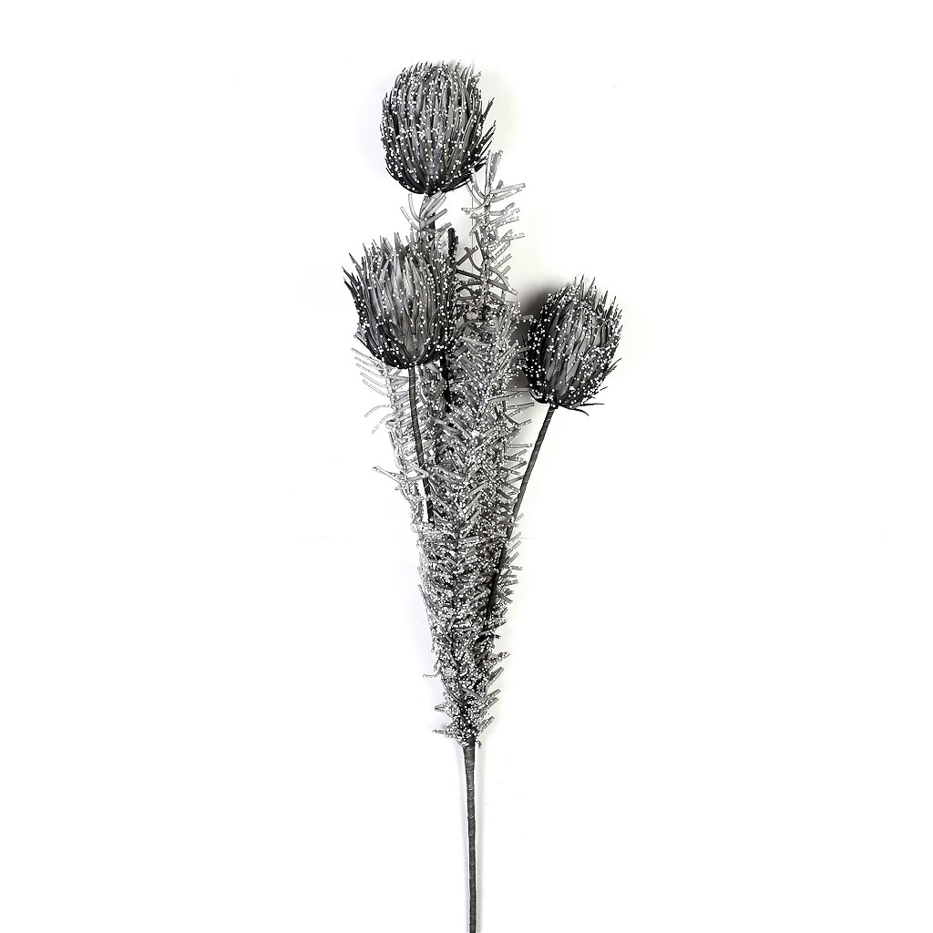 Κλαδί Με Λουλούδια Γκρι 120εκ. Espiel MAP220K4 (Σετ 4 Τ