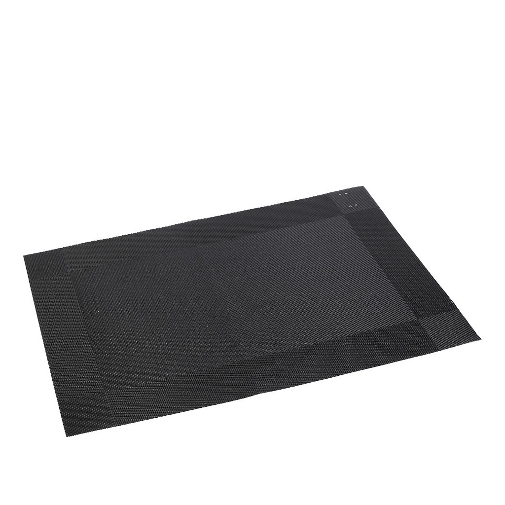 ESPIEL Σουπλά PVC Αδιάβροχο Μαύρο 45x30εκ. ESPIEL LUP101K6 (Σετ 6 Τεμάχια) (Υλικό: PVC, Χρώμα: Μαύρο) - ESPIEL - LUP101K6