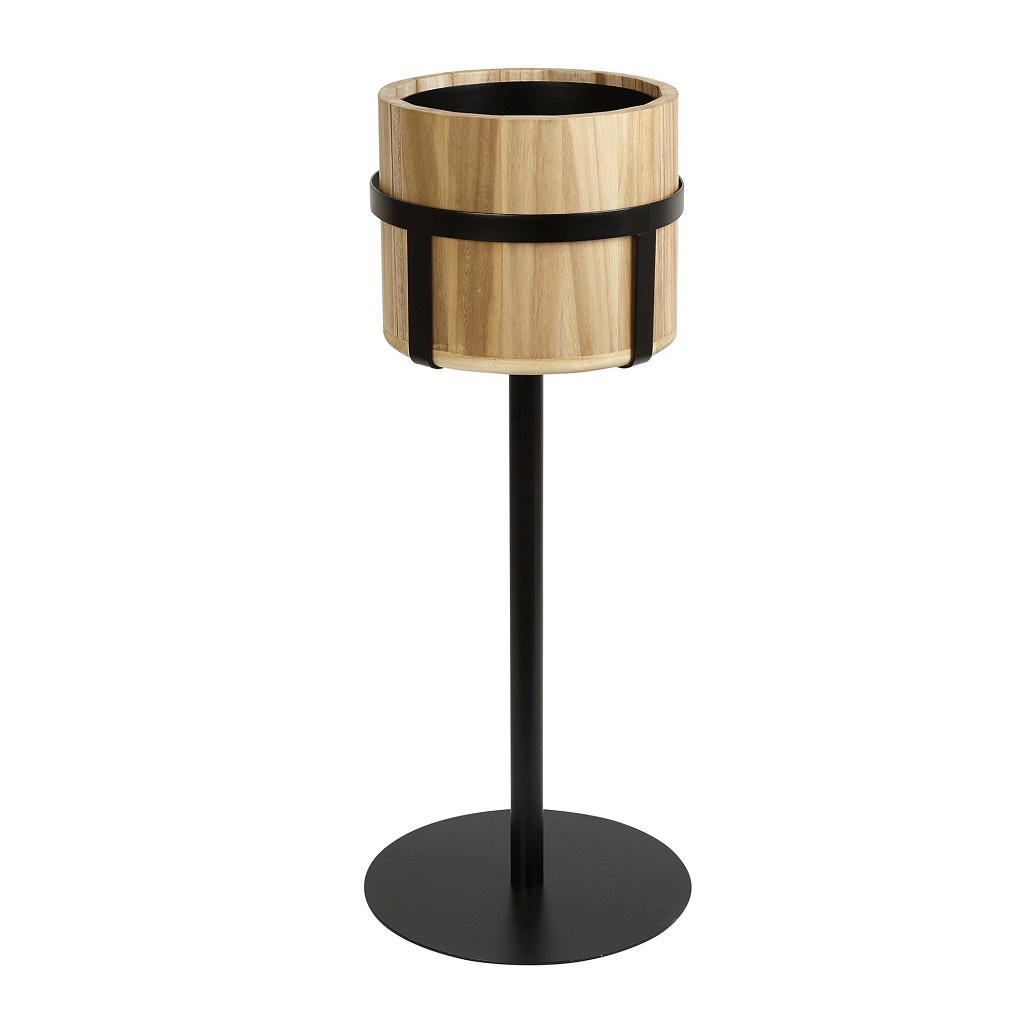 Σαμπανιέρα Επιδαπέδια Με Βάση Ξύλινη-Μεταλλική Natural-