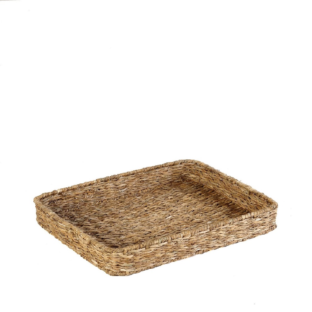 Δίσκος Seagrass 26,5x16,3x6εκ. ESPIEL KAG408 (Χρώμα: Μπεζ, Υλικό: Seagrass) - ESPIEL - KAG408