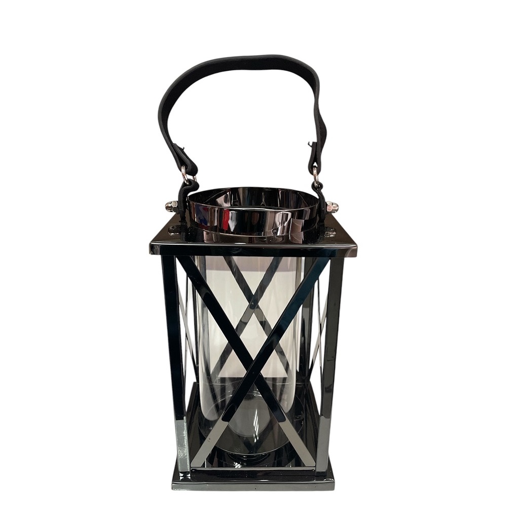 Φανάρι Μεταλλικό Ασημί ESPIEL 14x14x25,5εκ. DWAA1011 (Υ