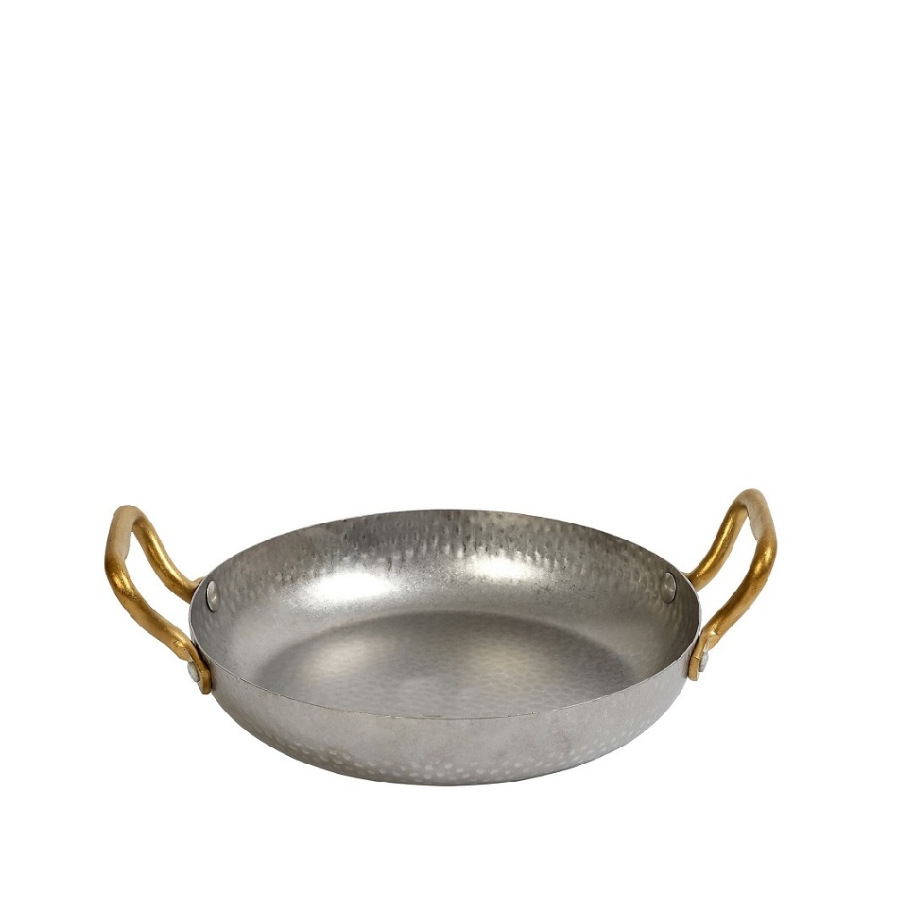 Σκεύος Σερβιρίσματος-Σαγανάκι Ανοξείδωτο 18/10 Με Λαβές