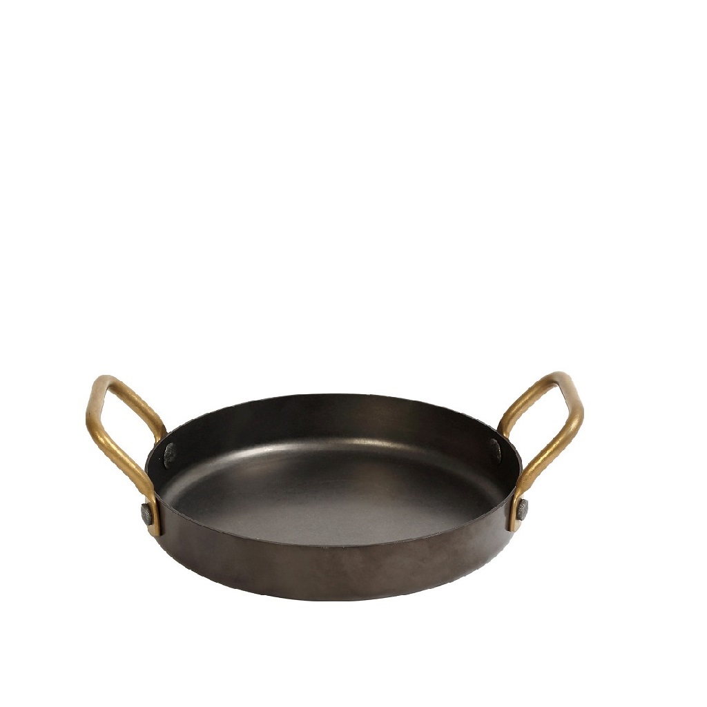 Διακοσμητικά και αξεσουαρ κουζίνας 24home - ΣΗΜΑΝΤΙΚΟ: Σε περίπτωση διαφοράς τιμής από το κατάστημα ισχύει παντα και μόνο η τιμή του καταστήματος Σκεύος Σερβιρίσματος-Σαγανάκι Ανοξείδωτο 18/10 Με Λαβές