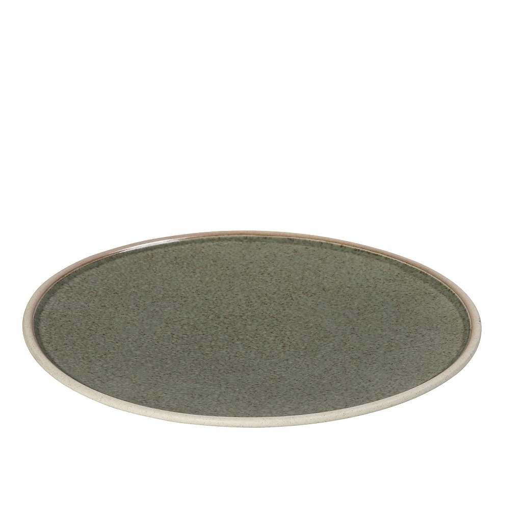 Πιάτο Ρηχό Φαγητού Πορσελάνης Πράσινο ESPIEL 29x29x2,1ε