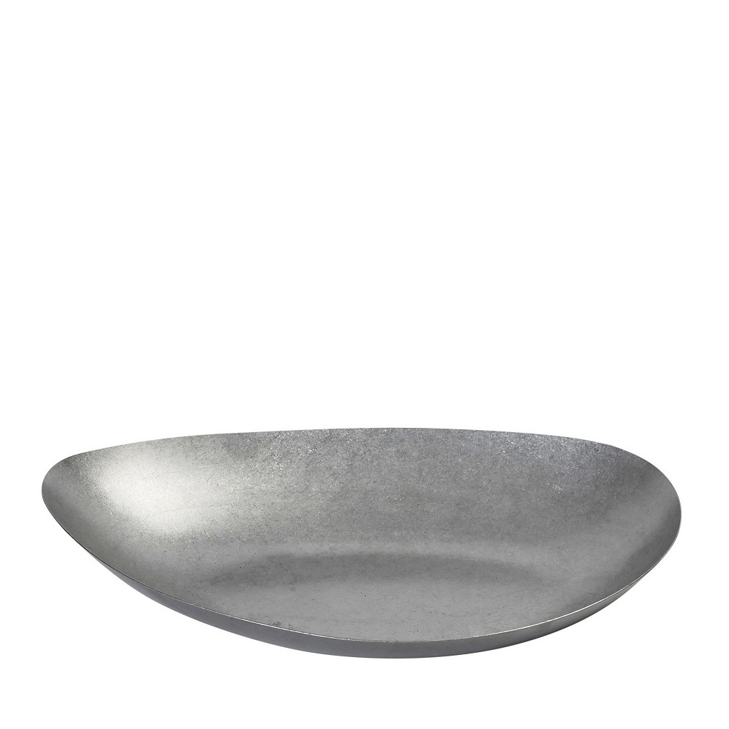 Πιάτο Βαθύ Τριγωνικό Ανοξείδωτο 18/10 Ασημί Snow ESPIEL