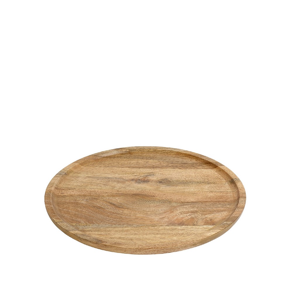 Πιατέλα Σερβιρίσματος Στρογγυλή Ξύλινη Μάνγκο ESPIEL 30x30x2εκ. AKB209 (Υλικό: Ξύλο) - ESPIEL - AKB209