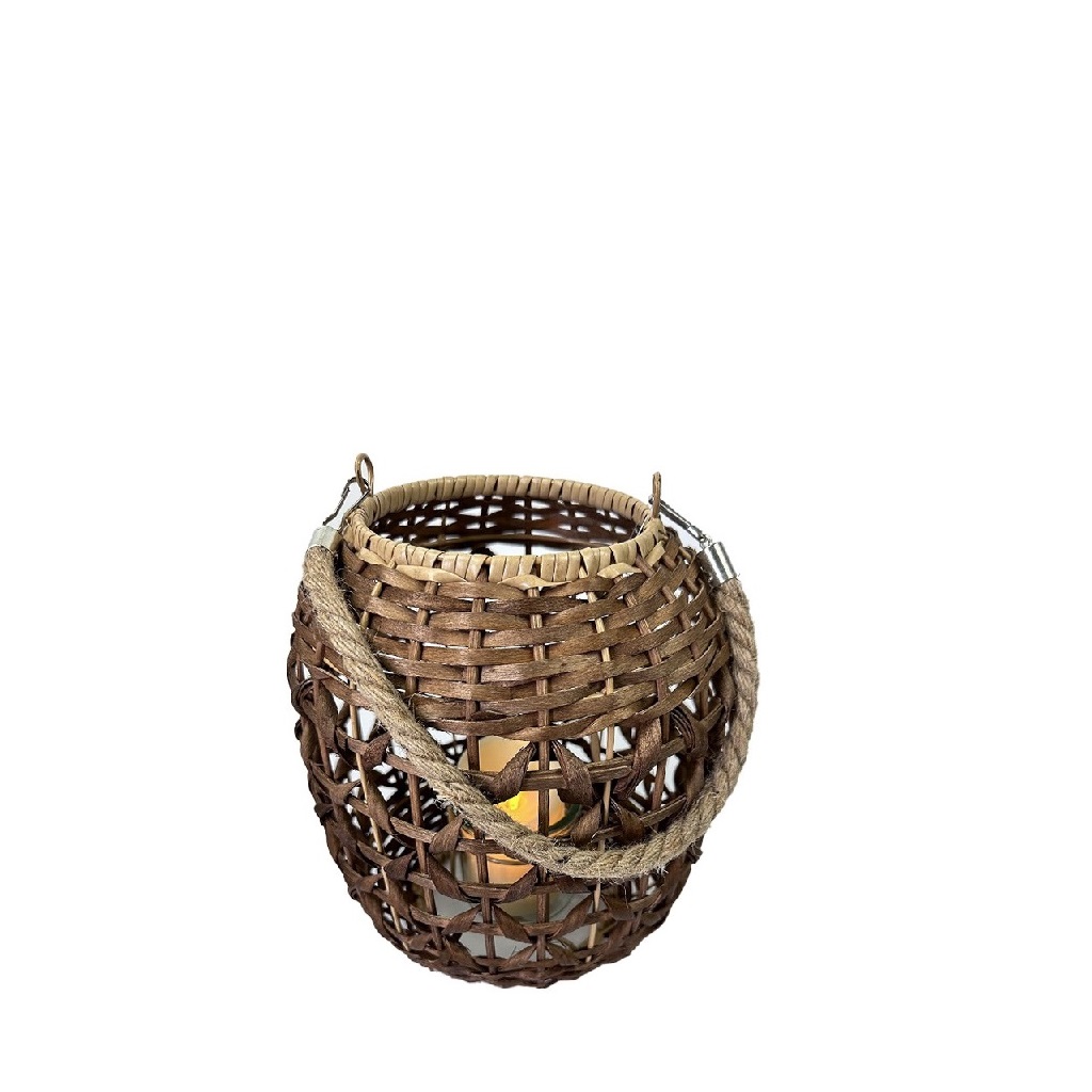 ESPIEL - ΣΗΜΑΝΤΙΚΟ: Σε περίπτωση διαφοράς τιμής από το κατάστημα ισχύει παντα και μόνο η τιμή του καταστήματος Φανάρι Ξύλινο Με Δοχείο Για Ρεσώ ESPIEL 12x18x21εκ. NAF