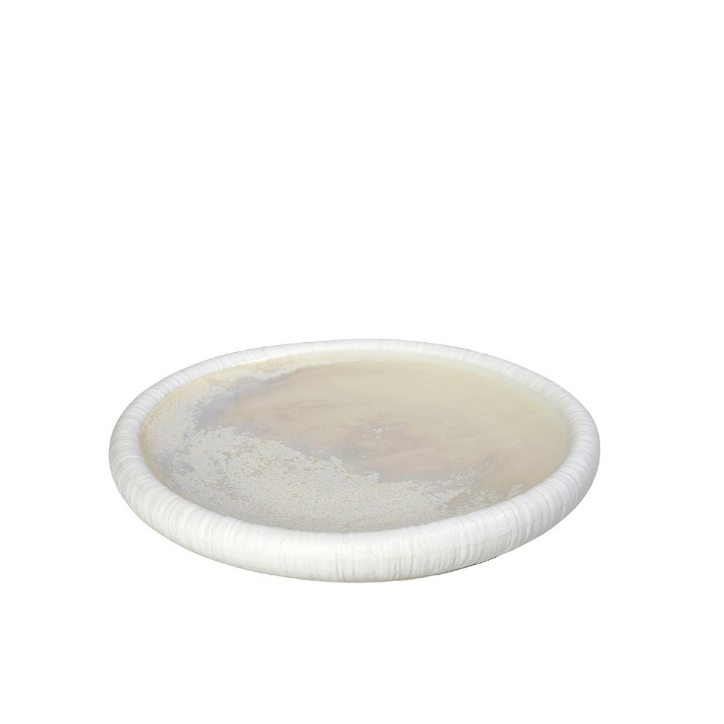 Πιάτο Φρούτου Διπλότοιχο Πορσελάνης Zen Sun ESPIEL 22,5x3,2εκ. SOR112K4 (Σετ 4 Τεμάχια) (Υλικό: Πορσελάνη, Χρώμα: Λευκό, Μέγεθος: Μεμονωμένο) - ESPIEL - SOR112K4