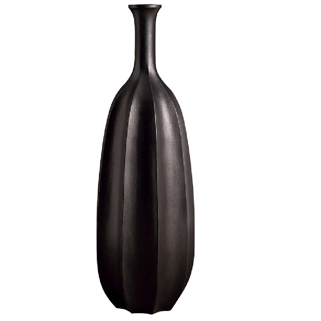 Διακοσμητικά Επιτραπέζια 24home - ΣΗΜΑΝΤΙΚΟ: Σε περίπτωση διαφοράς τιμής από το κατάστημα ισχύει παντα και μόνο η τιμή του καταστήματος Επιδαπέδιο Βάζο Fiberclay Μαύρο ESPIEL 42x120εκ. LOF108