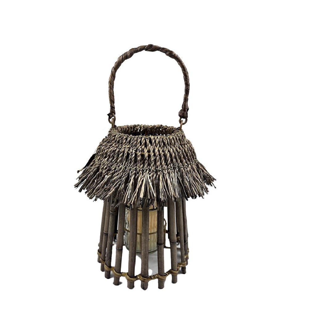 Κηροπήγια, Κεριά, Αρωματικά χώρου 24home - ΣΗΜΑΝΤΙΚΟ: Σε περίπτωση διαφοράς τιμής από το κατάστημα ισχύει παντα και μόνο η τιμή του καταστήματος Φανάρι Bamboo Με Δοχείο Για Ρεσώ ESPIEL 12x21x30εκ. NAF