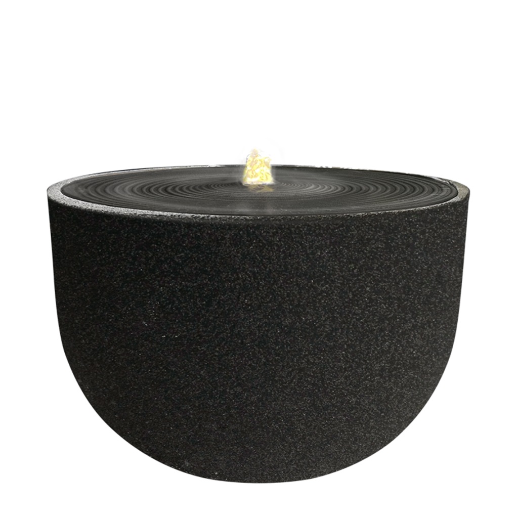 ESPIEL Συντριβάνι Πέτρινο-Polyresin Γκρι Με Led Φωτισμό ESPIEL 45x45x30εκ. STV113 (Υλικό: Polyresin, Χρώμα: Γκρι) - ESPIEL - STV113