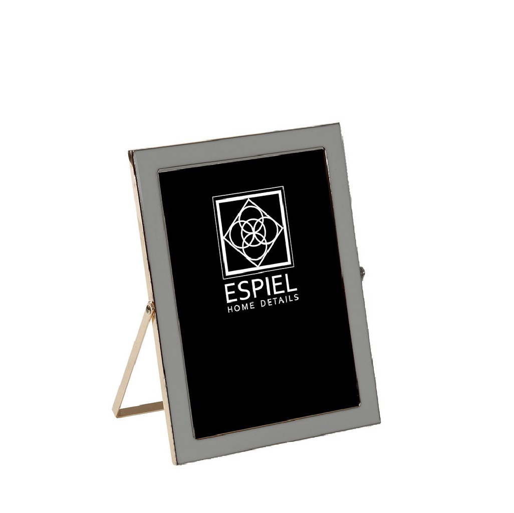 Κορνίζα Μεταλλική Γκρι-Χρυσή ESPIEL 15x20εκ. FAM607 (Υλ