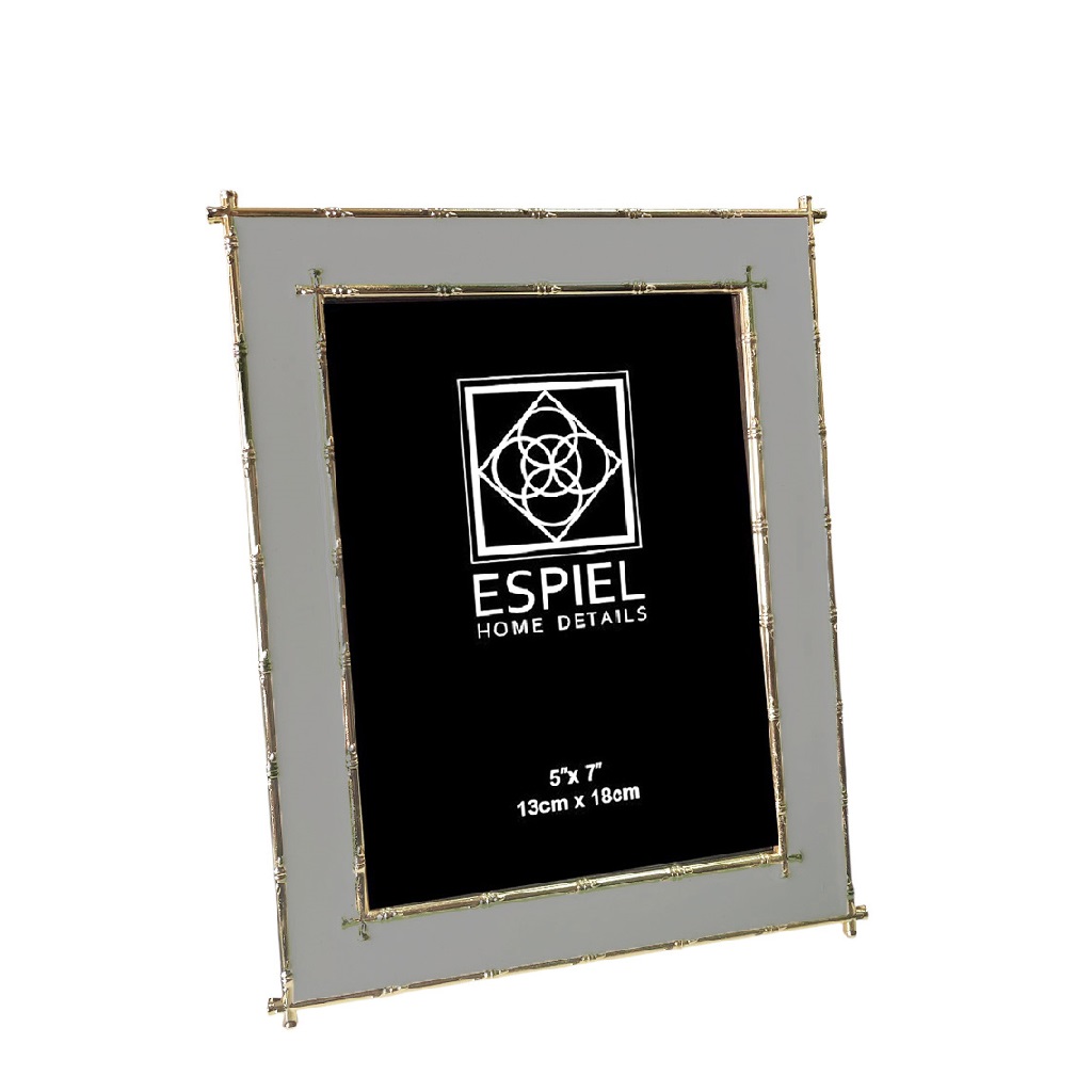 Κορνίζα Μεταλλική Χρυσή-Γκρι ESPIEL 13x18εκ. FAM763 (Υλ