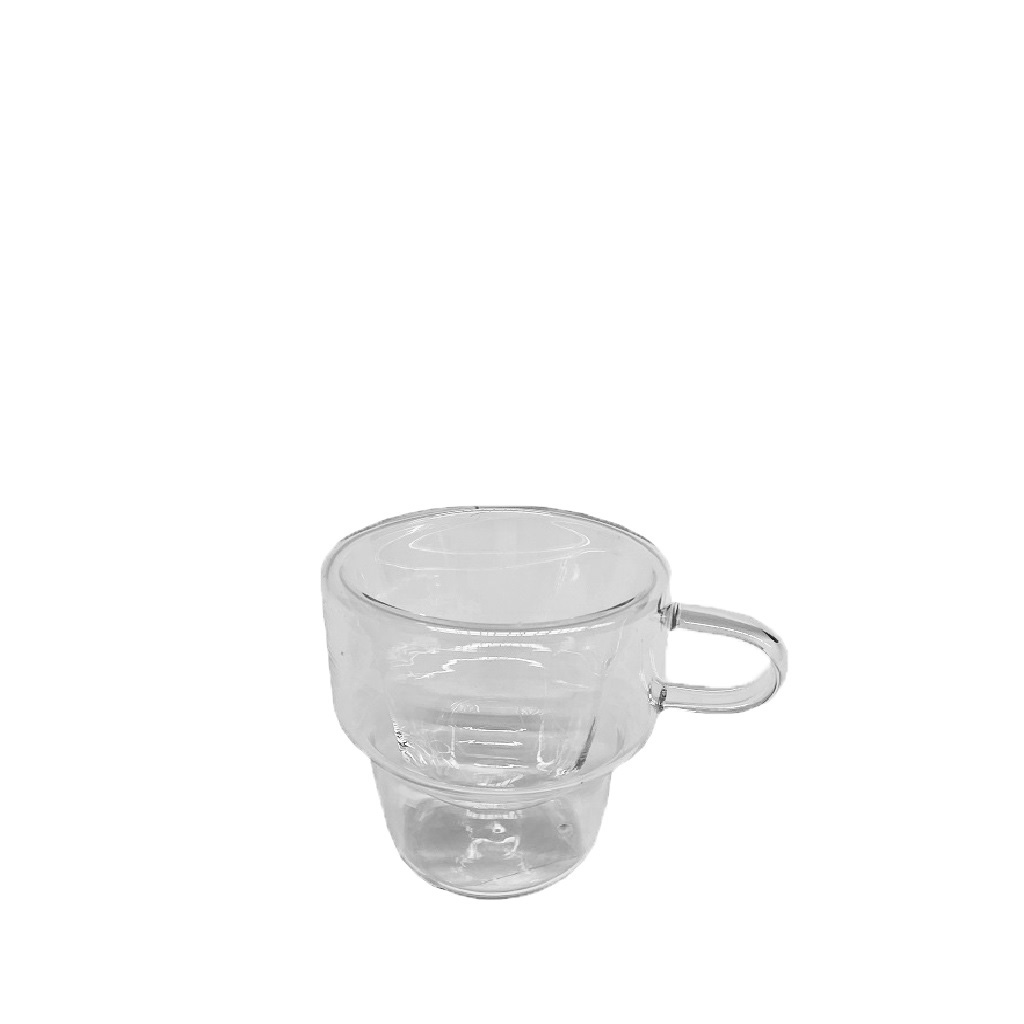 Κούπα Γυάλινη Διάφανη Διπλότοιχη ESPIEL 250ml-10x8x10εκ. DWRA1008 (Υλικό: Γυαλί, Χρώμα: Διάφανο ) - ESPIEL - DWRA1008