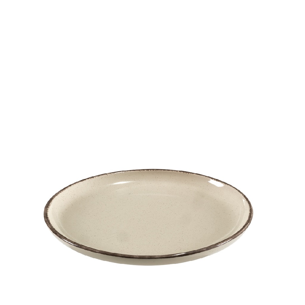 Πιάτο Ρηχό Φαγητού Stoneware Tuscany Cream ESPIEL 27x2,