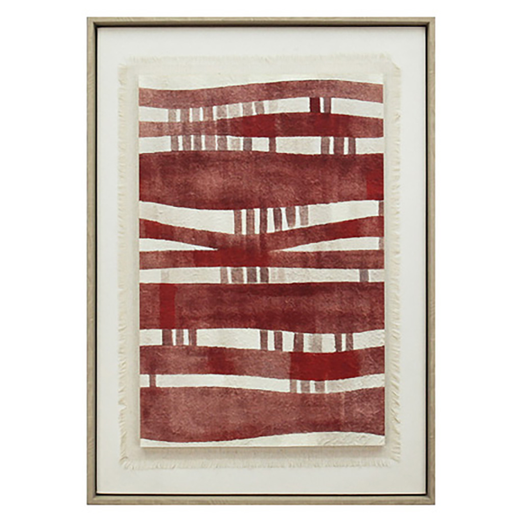 Πίνακας Σε 3D Καμβά Mdf-Ps Plastic Μπεζ-Κόκκινο ESPIEL 