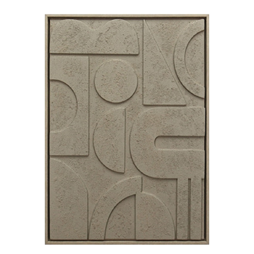 Πίνακες 24home - ΣΗΜΑΝΤΙΚΟ: Σε περίπτωση διαφοράς τιμής από το κατάστημα ισχύει παντα και μόνο η τιμή του καταστήματος Πίνακας 3D Mdf-Ps Plastic Μπεζ ESPIEL 50x3x70εκ. FAL411